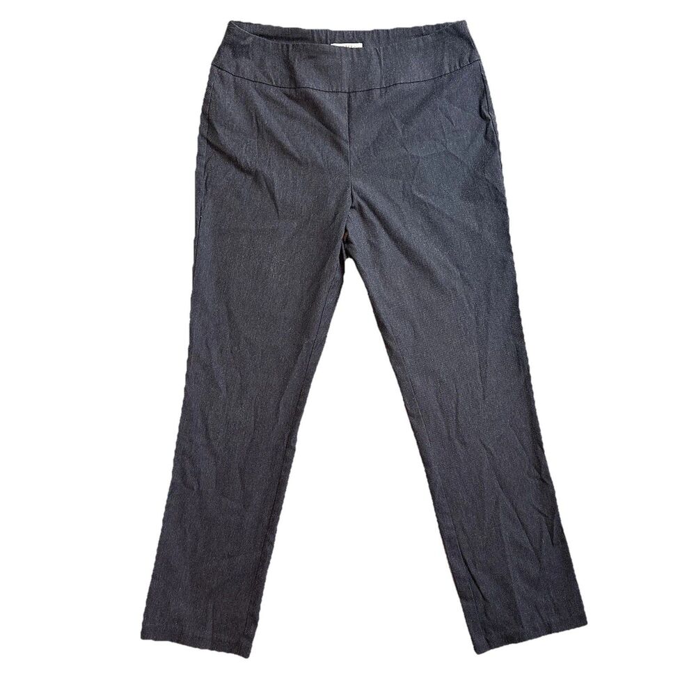 Orvis Womens Size 10 Pants Dark Gray Straight Stretch Pull On Work Career EUC